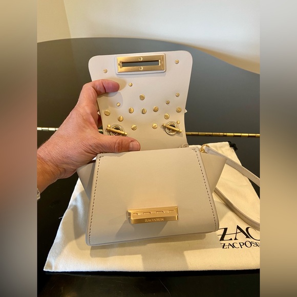 NWT Rare authentic Zac Zac Posen Eartha Mini Chain Leather Crossbody/bag - Picture 13 of 17